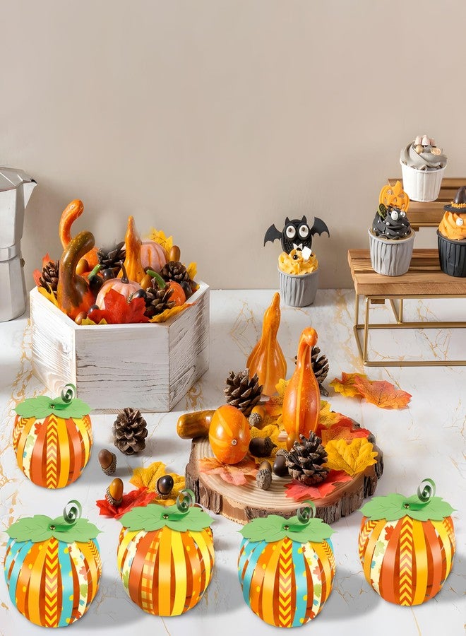 80UncleKimby 35Pcs Fall Pumpkin Crafts Kit for Kids - Halloween Thanksgiving DIY Paper Strip Art for Autumn Holiday School Classroom Activities Party Decor - Image 2
